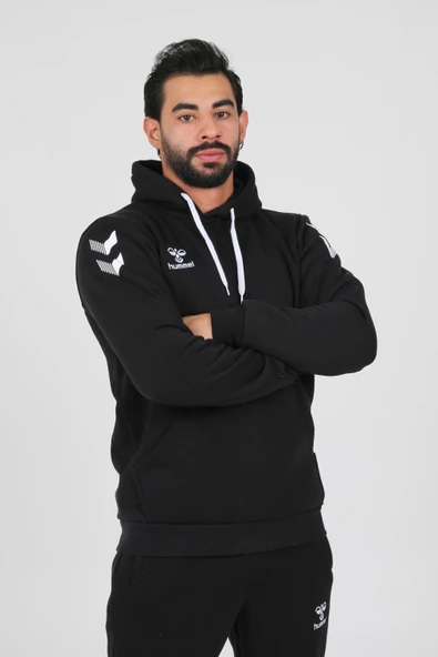 Hummel Armin Pamuklu Hoodie Siyah ürün görseli 1