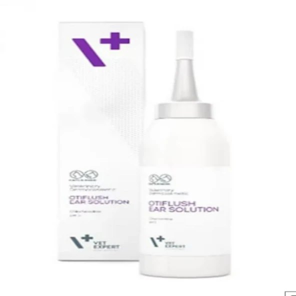 Otiflush Ear Solution 125 ml - Kedi ve Köpek Antiseptik Kulak Temizleme Solüsyonu ürün görseli 1