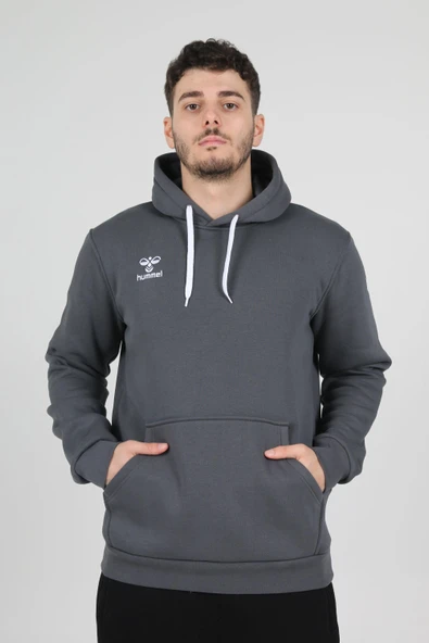 Hummel Armin Pamuklu Hoodie Antrasit ürün görseli 1