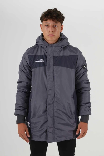 Diadora Forza Anorak Uzun Mont Antrasit ürün görseli 1