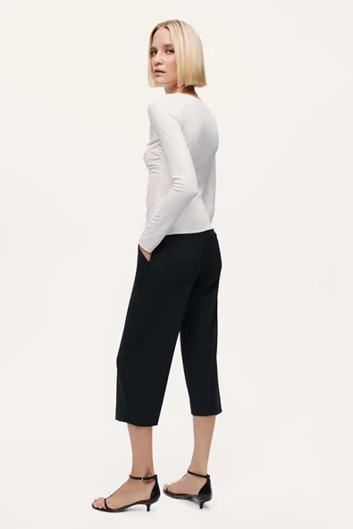 Drape Detaylı Bluz Nocturne - Resim 7