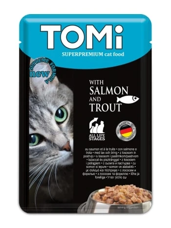 Tomi Kedi Somon & Alabalık Pouch Mama 100gr ürün görseli 1