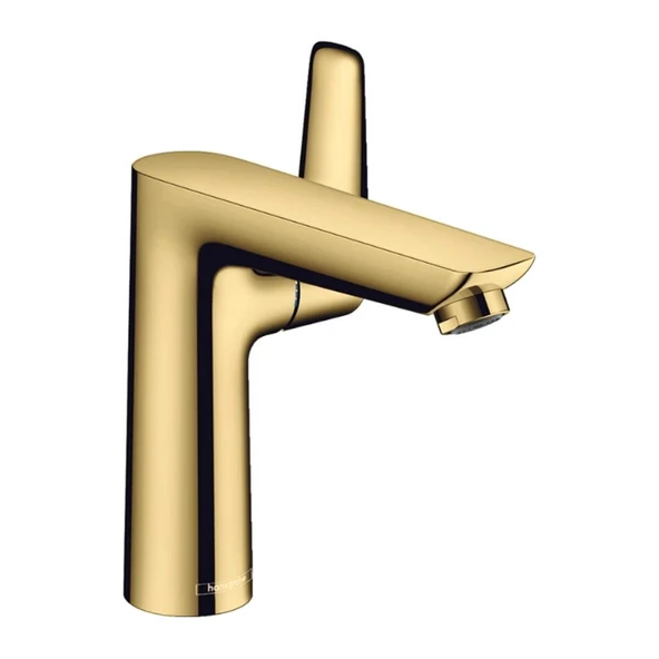 Hansgrohe Talis E Tek Kollu Lavabo Bataryası 150 Kumandalı Parlak Altın Optik ürün görseli 1