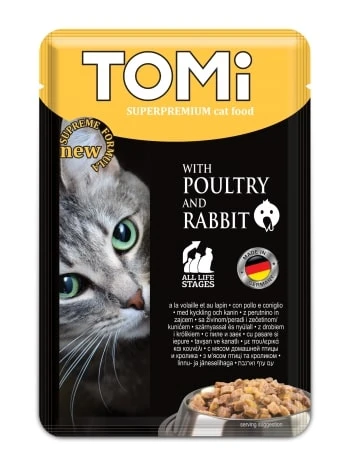 Tomi Kedi Kümes Hayvanı & Tavşan Pouch Mama 100gr ürün görseli 1