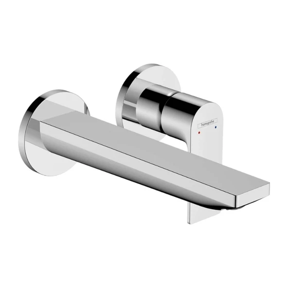 Hansgrohe Rebris E Tek Kollu Lavabo Bataryası Ankastre Montaj, Duvara monte, 20 cm Gaga İle Krom ürün görseli 1