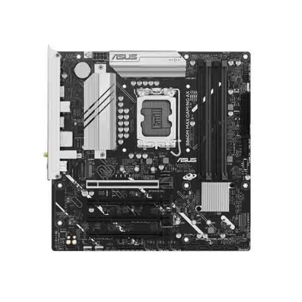 Asus B860M MAX GAMING AX Wi-Fi 6 Ddr5 Hdmı-dp Typec Pcıe 5.0 1851p Matx Anakart ürün görseli 1
