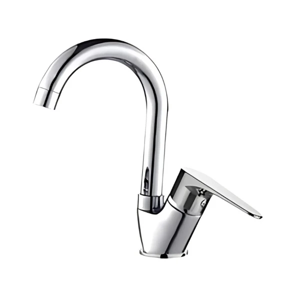 Creavit Vega Kuğu Lavabo Bataryası Krom ürün görseli 1