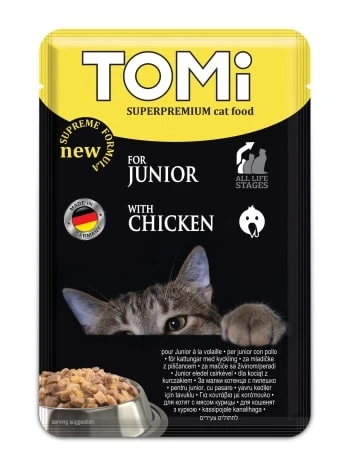 Tomi Yavru Kedi Kümes Hayvanlı Pouch Mama 100gr ürün görseli 1
