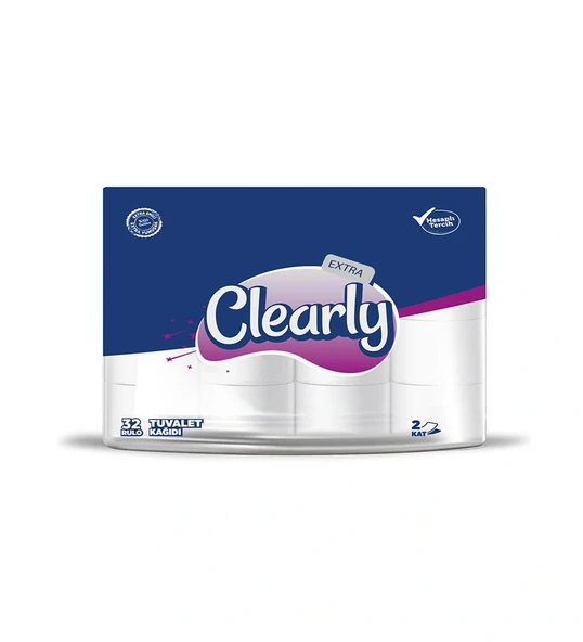 Clearly Çift Katlı Tuvalet Kağıdı 32 Rulo - Resim 2