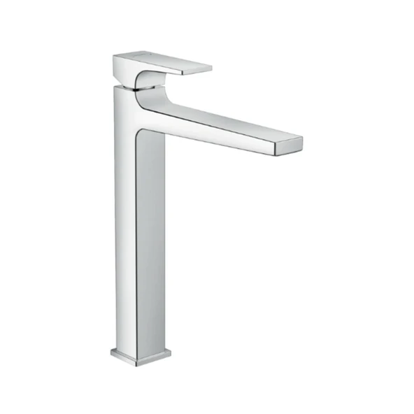 Hansgrohe Metropol Tek kollu lavabo Bataryası 260 çubuk volan, bas- aç gider seti ile, çanak lavabolar için Krom ürün görseli 1