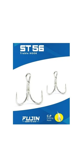 Fujin ST56 Üçlü Maket Balık İğnesi Nickel ürün görseli 1