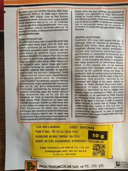 Kırmızı Lahana (Zencibaş) 10 gr - Resim 2