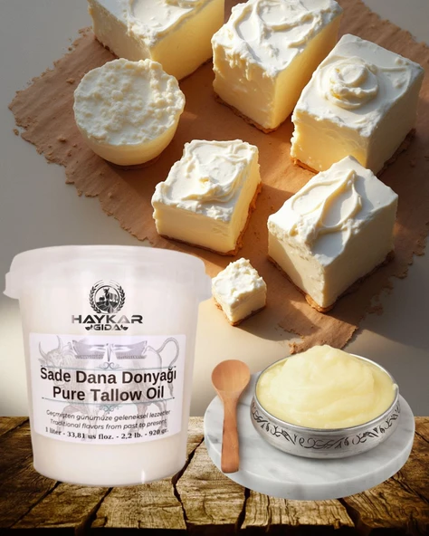 SAF DANA DON YAĞI DOĞAL KATKISIZ YENİLEBİLİR KUYRUK YAĞI KREMİ AĞRI KREMİ MASAJ KREMİ ÖZEL KREM 1 KĞ ürün görseli 1