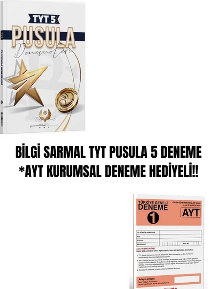 BİLGİ SARMAL TYT PUSULA 5 DENEME *AYT KURUMSAL DENEME HEDİYELİ!! ürün görseli 1