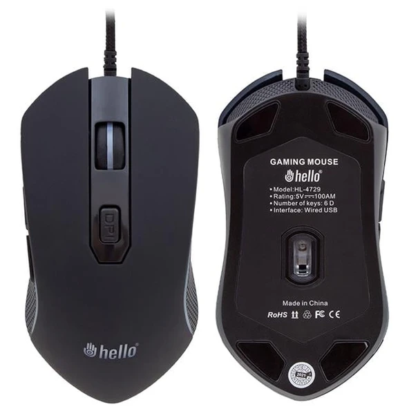 Hello HL-4729 Kablolu Oyuncu Gaming Mouse - Resim 2