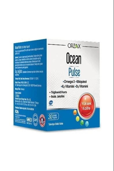 Ocean Pulse Balık Yağı 30 Kapsül ürün görseli 1