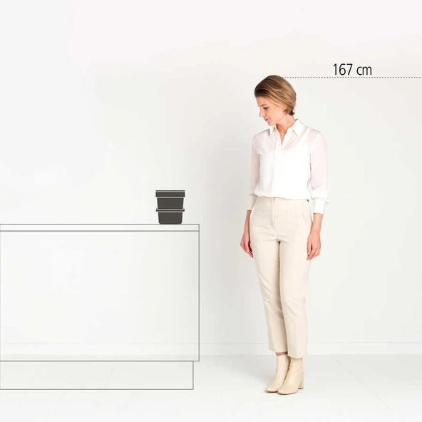 Brabantia Sort&go Lıght Grey Çöp Kovası 6lt - Resim 3