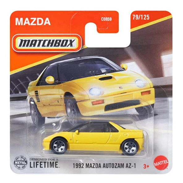 Mattel Matchbox 1992 Mazda Autozam AZ-1 Araba C0859-JBR83 ürün görseli 1