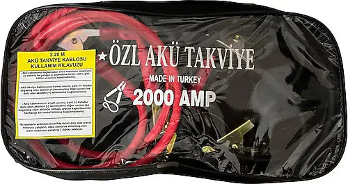 ÖZL 2000 AMP Profesyonel Akü Takviye Kablosu - 2.20 Metre ürün görseli 1