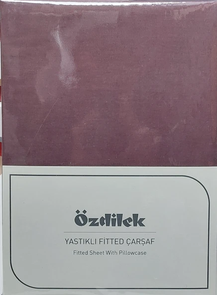 Özdilek Colourist Fitted Lastikli Tek Kişilik Battal Çarşaf Seti (120x200)-Mürdüm ürün görseli 1