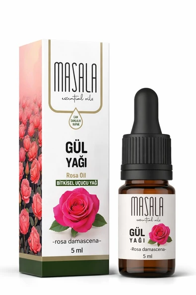 Masala Gül Yağı 5 ml – Rosa Damascena – Doğal Uçucu Yağ ürün görseli 1