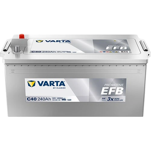 Varta C40 12V 240Ah 1200A Promotive Start Stop Efb Ağır Vasıta Akü (Üretim Tarihi:2025) ürün görseli 1