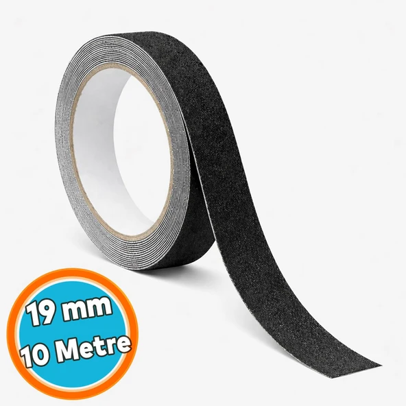 Merdiven Yer Kaydırmaz Bant 19 mm x 10 mt 1. Sınıf Profesyonel Kore Malı Güçlü Yapışkanlı Güvenlik Bandı ürün görseli 1