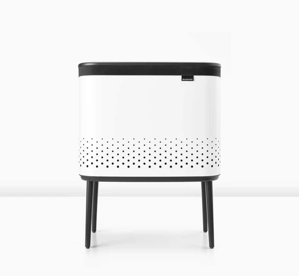 Brabantia Bo Beyaz Plastik Kapaklı Çamaşır Sepeti 60lt ürün görseli 1