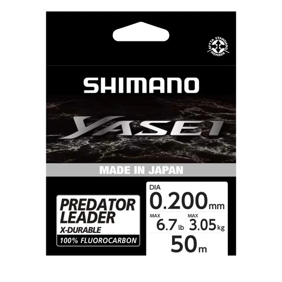 Shimano Misina Yasei Fluoro Leader 50m 0.20mm 3.05kg Grey ürün görseli 1
