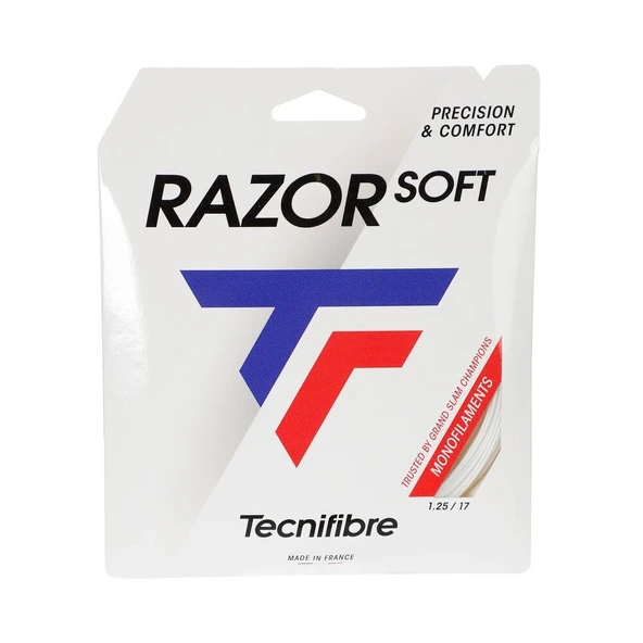 Tecnifibre Razor Soft 17/1.25 Beyaz Tekli Kordaj 04GRAS125W ürün görseli 1