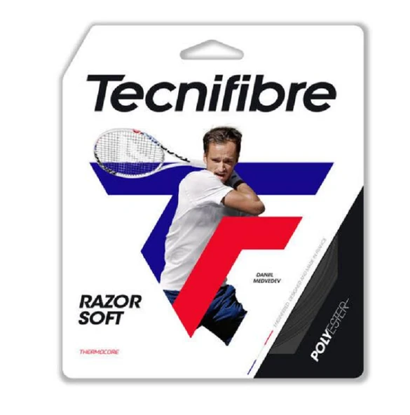Tecnifibre Razor Soft 18/1.20 Siyah Tekli Kordaj 04GRAS120N ürün görseli 1