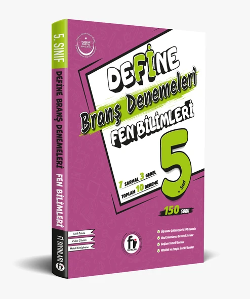 Fi Yayınları 5. Sınıf Define Fen Bilimleri Branş Denemeleri Maarif Model ürün görseli 1