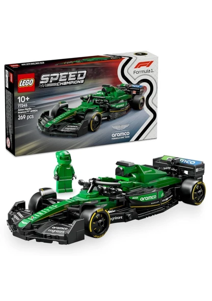 LEGO Speed Champions Aston Martin Aramco F1 AMR24 Yarış Arabası 77245 ürün görseli 1