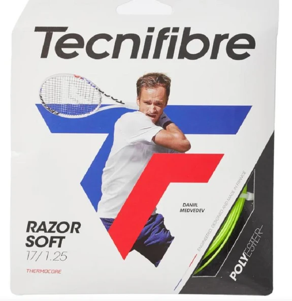 Tecnifibre Razor Soft 18/1.20 Lime Tekli Kordaj 04GRAS120L ürün görseli 1