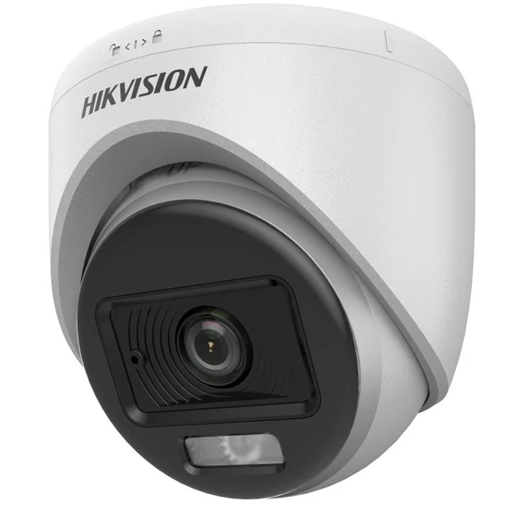HIKVISION DS-2CE70DF0T-LPFS 2MP 2.8MM COLORVU SESLİ AHD DOME KAMERA ürün görseli 1