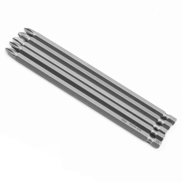 (5 Adet) Tayvan Çeliği Mıknatıslı Yıldız PH2 Bits Uç 50 mm Manyetik 1/4" Matkap Ucu 15 cm Uzunluk ürün görseli 1