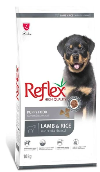 Reflex Puppy Kuzu Etli Pirinçli 10 kg Yavru Köpek Maması ürün görseli 1