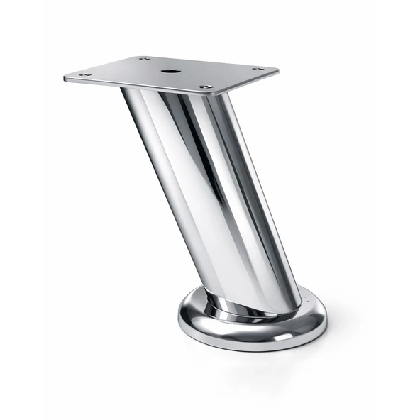 Tablalı Dereceli Ayarlanabilir (10 CM) Krom Metal Baza TV Ünitesi Koltuk Mobilya Ayağı ürün görseli 1
