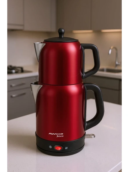 Awox Fresco Paslanmaz Çelik Çay Makinesi & Su Isıtıcı Kettle ürün görseli 1