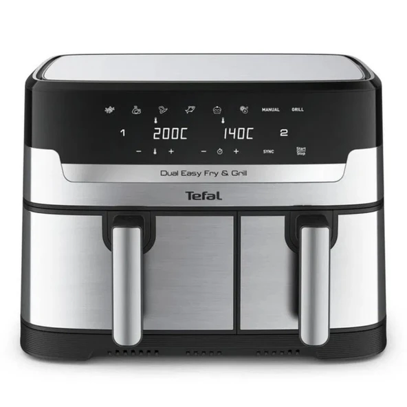Tefal EY905D10 Easy Fry Dual Çift Hazneli Az Yağlı Fritöz - 8.3L ürün görseli 1