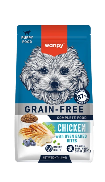 Wanpy Tahılsız Tavuklu Yavru Köpek Maması 1,5 kg ürün görseli 1