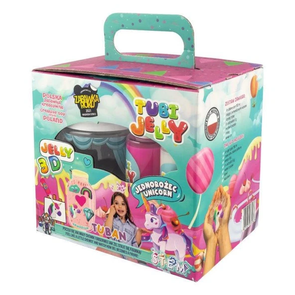 Tuban Tubi Jelly 3 Boyutlu Unicorn Figürleri 6 Renkli Jöle Oyun Seti TU3328 ürün görseli 1