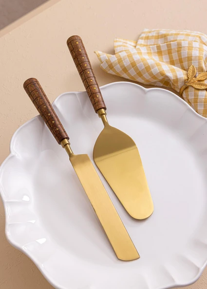 The Mia Wood Pasta Servis Takımı 2 Parça ürün görseli 1