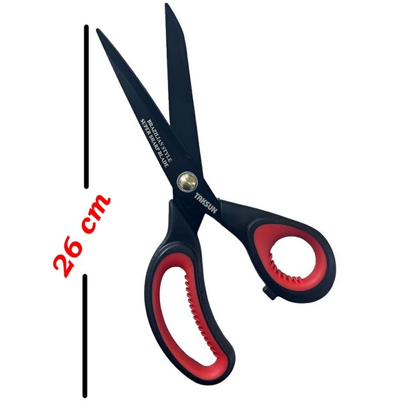 Terzi Makası Siyah 26 Cm Kumaş Makası - Terzi Makası Büyük Terzi̇ Makas Taksun Makas NO: GL999 ürün görseli 1