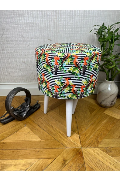 decosense Ağaçkakan Desenli Puf Bench oturak Tabure Koltuk ürün görseli 1