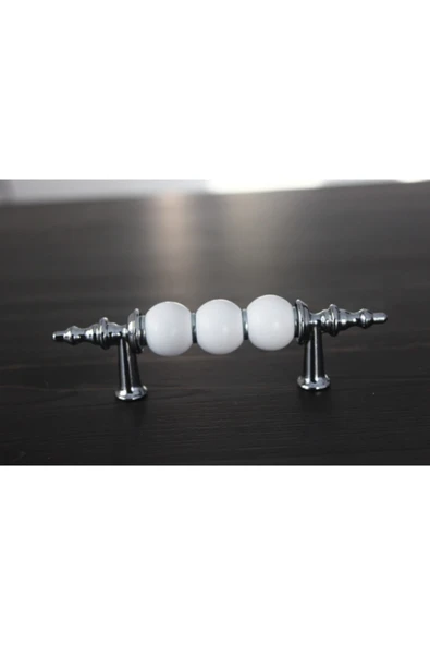 Porselen Görünümlü Misket Kulp 64mm Krom ürün görseli 1