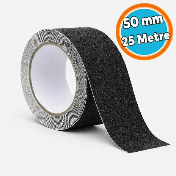 Merdiven ve Zemin Bandı Zemin Yer Kaydırmaz Bant 50 MM x 25 Metre Kore Malı Güçlü Yapışkanlı ürün görseli 1