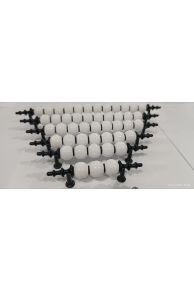 POLİMER MODERN 2 AD. 128 MM SİYAH Lüks Mobilya Dolap Çekmece Kulpları MİSKET-BONCUK KULP ürün görseli 1