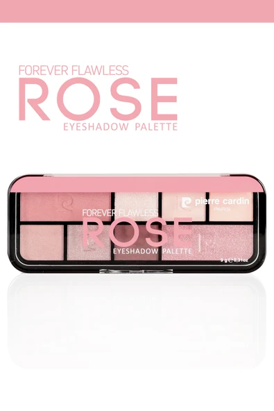Pierre Cardin Forever Flawless Rose Eyeshadow Palette - Far Paleti (8'li) ürün görseli 1