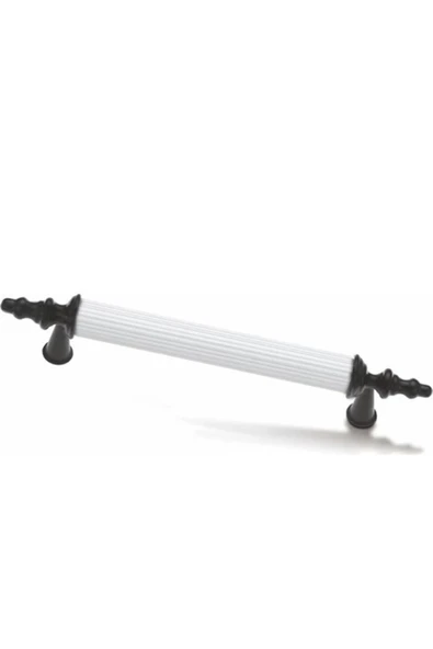 Inci Kombin Lüks Modern Dolap Çekmece Kulpları (2 Adet ) 192 Mm Siyah Beyaz ürün görseli 1